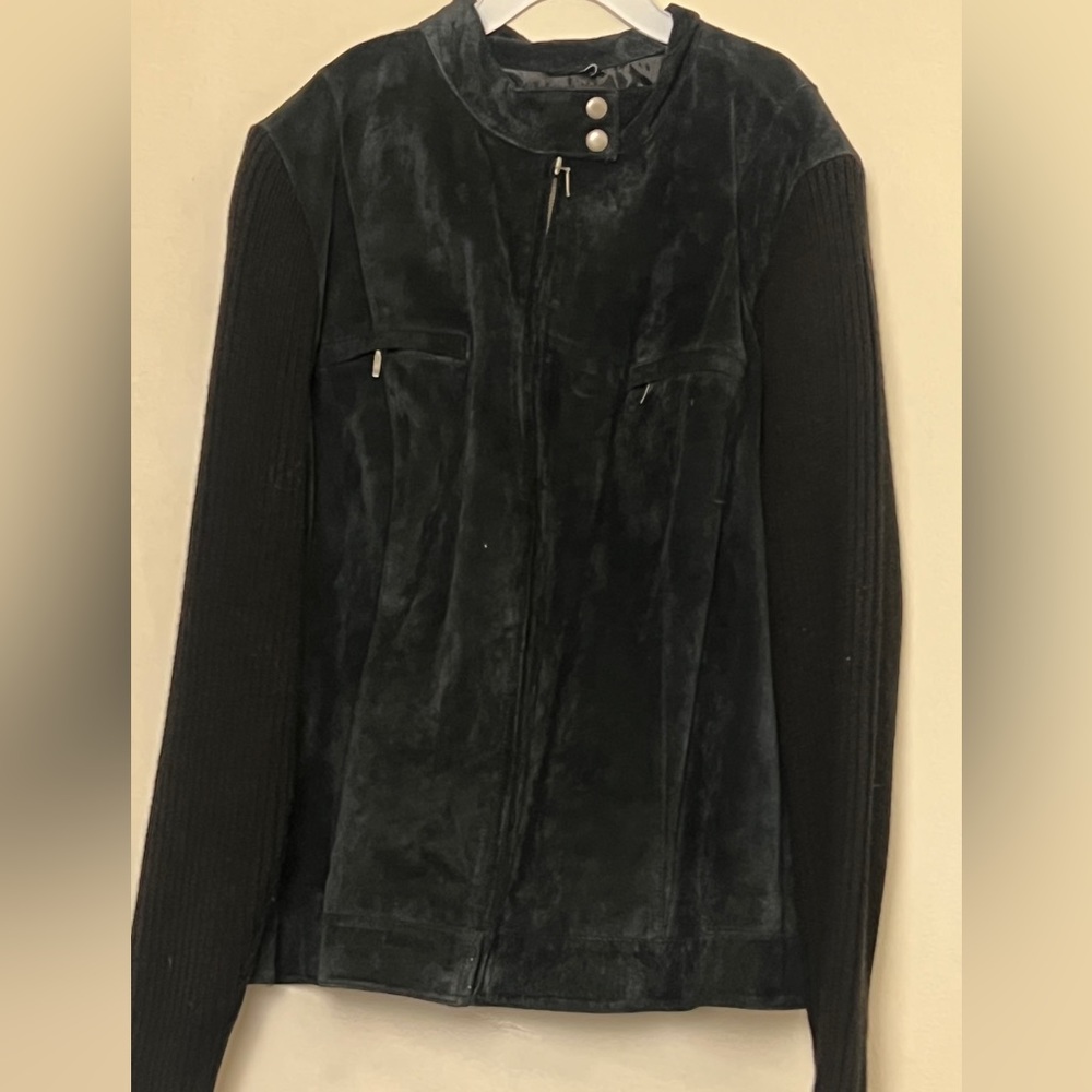 Alfani Woman Black Suede Jacket 3X